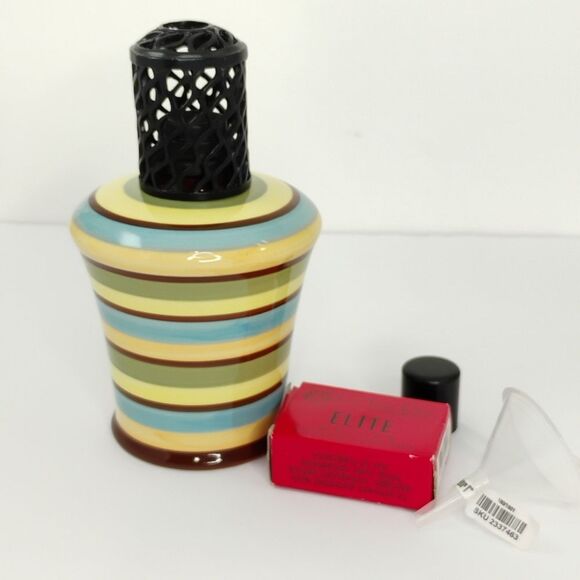 La Tee Da Fragrance Effusion Lamp Multi Colored Striped RARE!!!! NWT - Picture 14 of 15